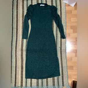 All In Favor Emerald Knit Dress